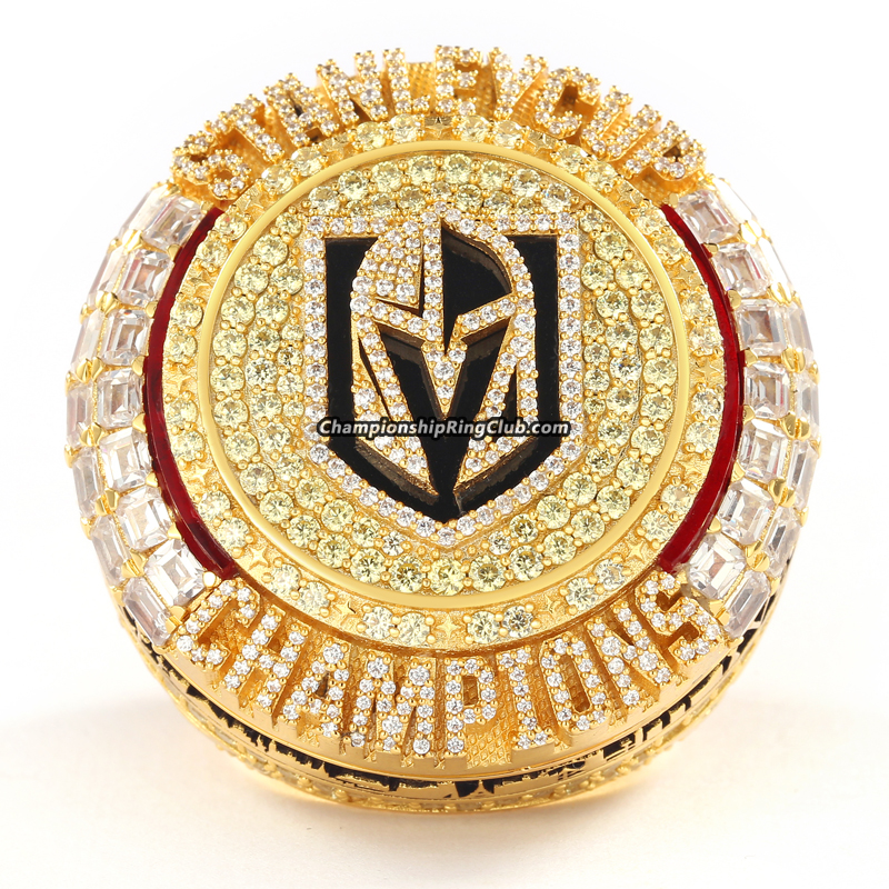 2023 Vegas Golden Knights Stanley Cup Championship Ring (Removeable top/C.Z. Logo/Deluxe)